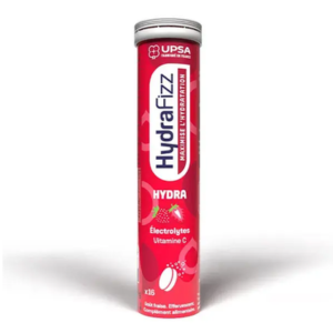 Upsa Hydrafizz Hydra + Goût Fraise, 16 Comprimés  - Pharmacie Agnès Praden à Alès