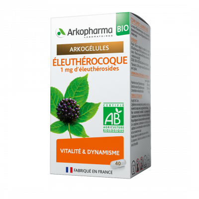 Arkopharma Arkogélules® BIO Éleuthérocoque 40 Gélules - Pharmacie Agnès Praden à Alès