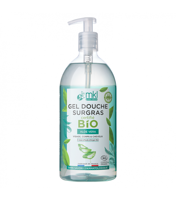 MKL Gel douche Bio Aloe vera 1L - Pharmacie Agnès Praden à Alès