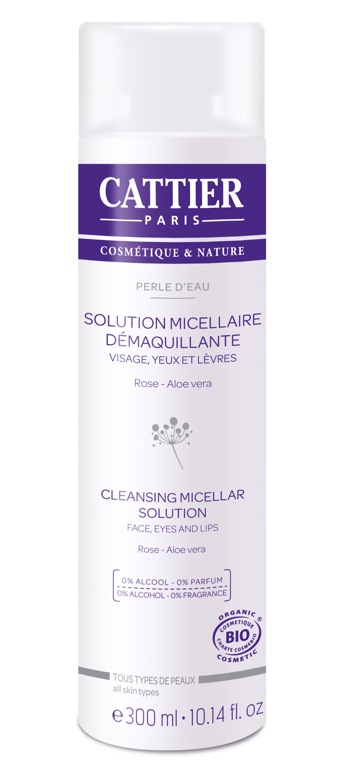 Cattier Perle d'Eau Solution Micellaire Démaquillante 300ml - Pharmacie Agnès Praden à Alès