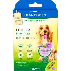 Francodex Collier Insectifuge Chien 10 - 20 kg - Pharmacie Agnès Praden à Alès