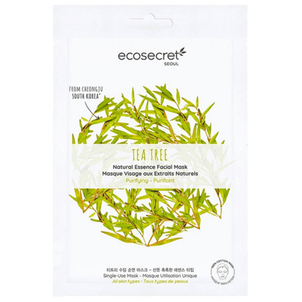 Eco secret seoul masque visage tea tree purifiant 20ml - Pharmacie Agnès Praden à Alès