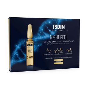 Isdin Night Peel Peeling Exfoliant De Nuit 10 Ampoules 2 ml - Pharmacie Agnès Praden à Alès
