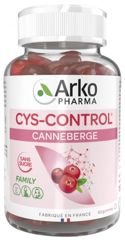 Cys-Control Canneberge 60 Gummies - Pharmacie Agnès Praden à Alès
