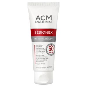 Sébionex Gel Solaire Matifiant SPF50+ 40 ml - Pharmacie Agnès Praden à Alès
