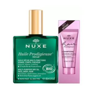 Huile Prodigieuse Néroli Bio 100 ml + Hair Prodigieux Le Shampoing Brillance Miroir 30 ml Offert - Pharmacie Agnès Praden à Alès