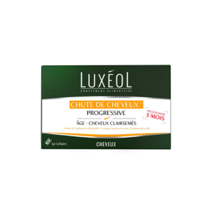 Luxéol Chute de Cheveux Progressive 90 gélules  - Pharmacie Agnès Praden à Alès