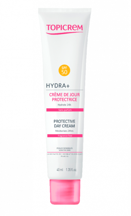 Topicrem Hydra+ crème de jour protectrice spf 50+ 40 ml - Pharmacie Agnès Praden à Alès