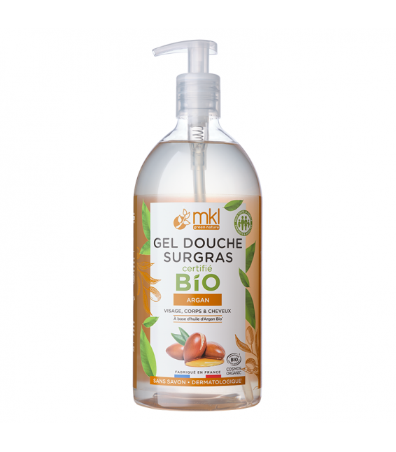 MKL Gel douche Bio Argan 1L - Pharmacie Agnès Praden à Alès