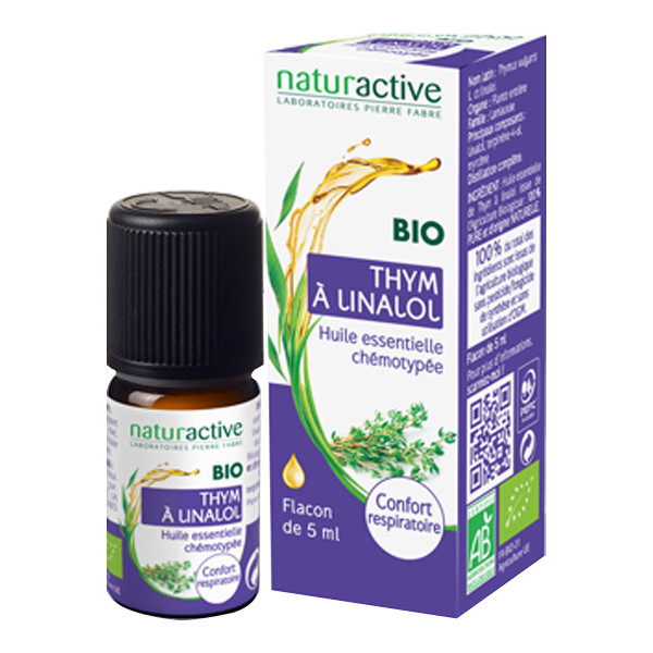 Naturactive Huile Essentielle Thym à Linalol  Bio 5 ml - Pharmacie Agnès Praden à Alès