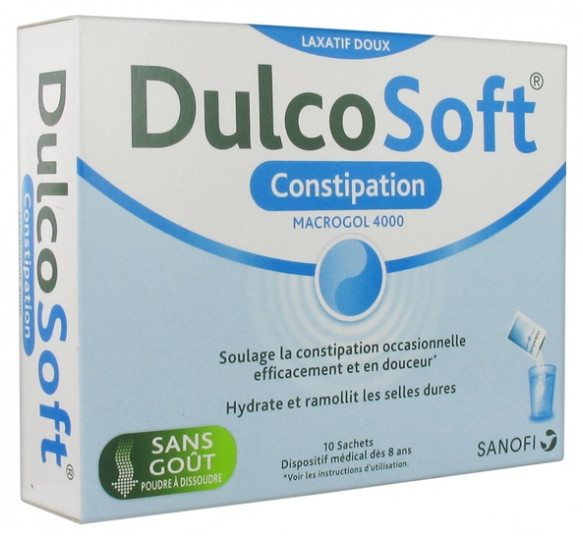 DulcoSoft Constipation 10 Sachets - Pharmacie Agnès Praden à Alès
