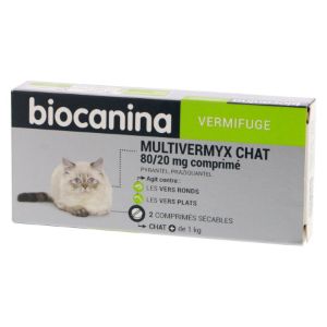 Biocanina Multivermyx Chat 2 Comprimés - Pharmacie Agnès Praden à Alès