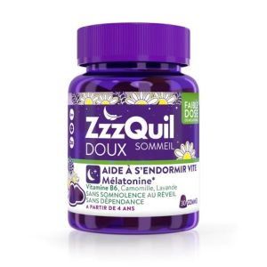 Procter & Gamble ZzzQuil Doux Sommeil 30 Gommes Arome Fruits des Bois - Pharmacie Agnès Praden à Alès