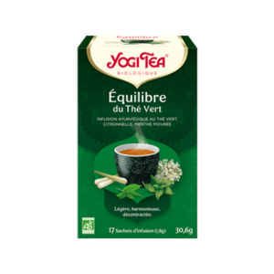 Yogi Tea Infusion Équilibre Thé Vert Bio 17 Sachets - Pharmacie Agnès Praden à Alès