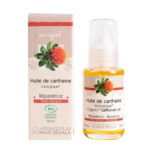 Haut Segala Huile Végétale Biologique de Carthame 50 ml - Pharmacie Agnès Praden à Alès