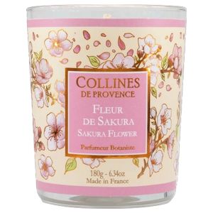 Collines de Provence Les Estivales Bougie Parfumée Fleur de Sakura 180 g - Pharmacie Agnès Praden à Alès