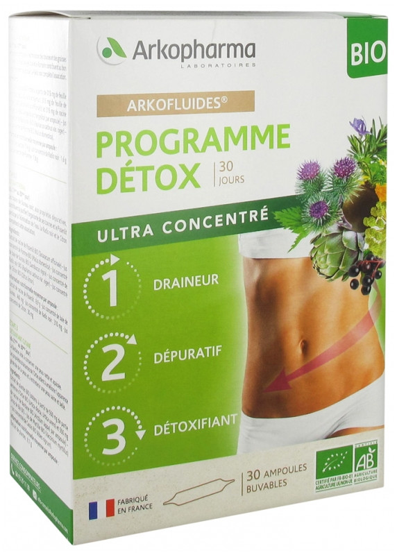 Arkopharma Arkofluides Programme Détox Bio - Pharmacie Agnès Praden à Alès