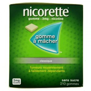 Johnson & Johnson Nicorette 2 mg Sans Sucre 105 Gommes à Mâcher - Pharmacie Agnès Praden à Alès