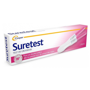 Cooper Suretest Test de Grossesse Digital 2 Tests - Pharmacie Agnès Praden à Alès