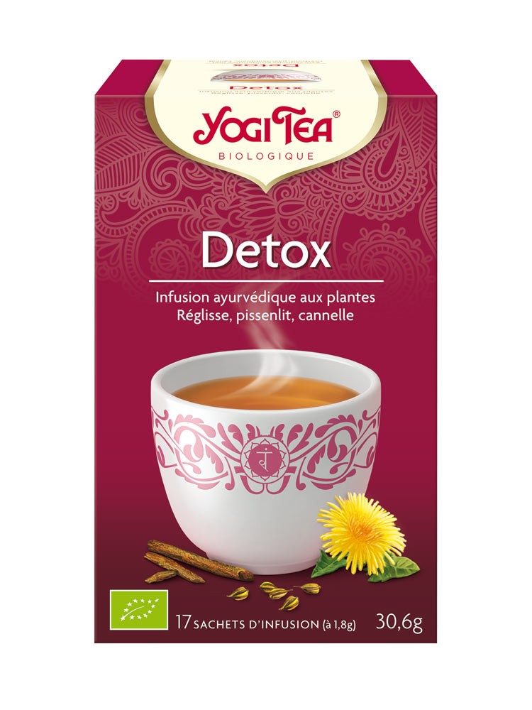 Yogi Tea Infusion Detox 17 Sachets - Pharmacie Agnès Praden à Alès