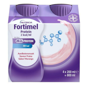 Fortimel Protein 2 kcal Fraise 4 x 200 ml - Pharmacie Agnès Praden à Alès