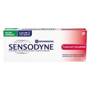 Sensodyne Traitement Sensibilité Lot de 2 x 75 ml - Pharmacie Agnès Praden à Alès