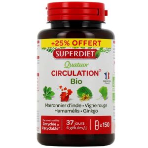 Super Diet Quatuor Circulation 150 Gélules - Pharmacie Agnès Praden à Alès