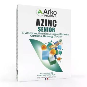 Arkopharma Azinc Senior 30 comprimés - Pharmacie Agnès Praden à Alès