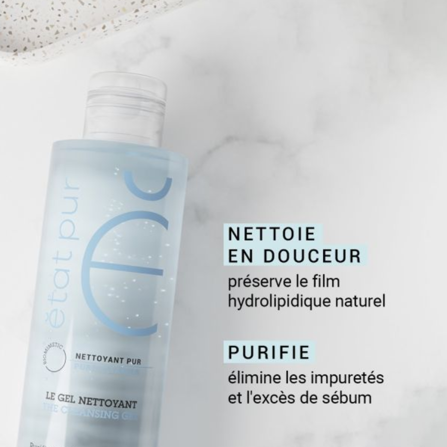 Etat Pur Gel Nettoyant Pur 200 ml  - Pharmacie Agnès Praden à Alès