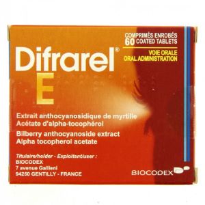 Biocodex Difrarel E 60 Comprimés Enrobés - Pharmacie Agnès Praden à Alès