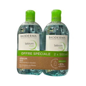 Bioderma Sebium H2O 2X500ML - Pharmacie Agnès Praden à Alès