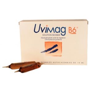 Laphal Uvimag B6, Solution Buvable - 20 Ampoules 10 ml - Pharmacie Agnès Praden à Alès