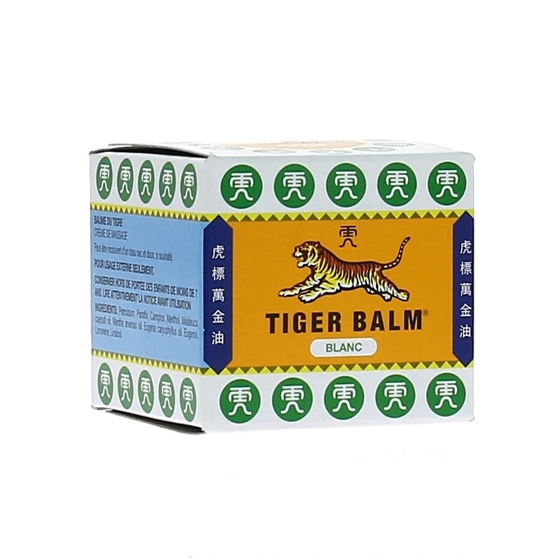 Tiger Balm Baume du tigre blanc 19g - Pharmacie Agnès Praden à Alès