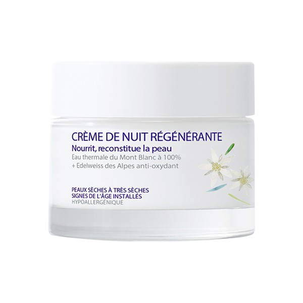 Saint Gervais Mont Blanc crème nuit régénérante 50ml - Pharmacie Agnès Praden à Alès