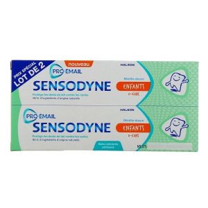 Gsk Sensodyne Enfants Dentifrice Menthe Douce 2 x 50ml - Pharmacie Agnès Praden à Alès