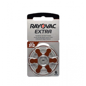   Piles Auditives Rayovac Extra 312 - 6 Piles - Pharmacie Agnès Praden à Alès