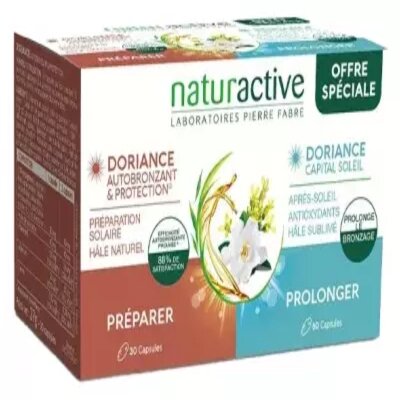 Naturactive Doriance Autobronzant & Protection 30 Capsules + Capital Soleil 60 Capsules - Pharmacie Agnès Praden à Alès