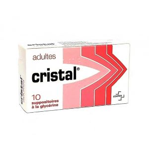 Cooper Cristal Adultes 10 Suppositoires à La Glycérine - Pharmacie Agnès Praden à Alès