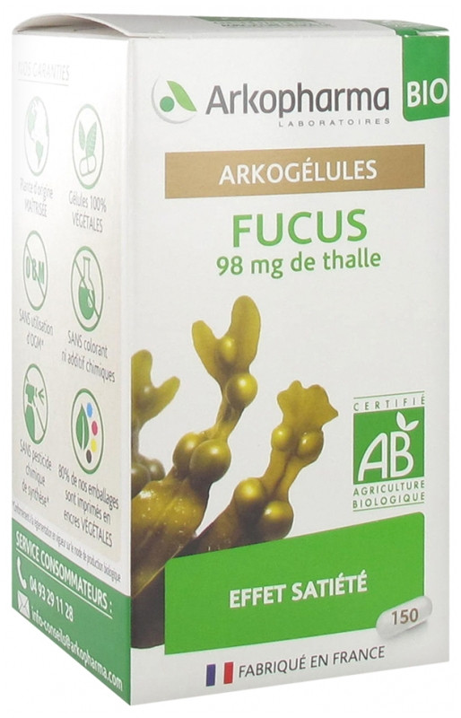 Arkopharma Arkogélules Fucus Bio 150 Gélules - Pharmacie Agnès Praden à Alès