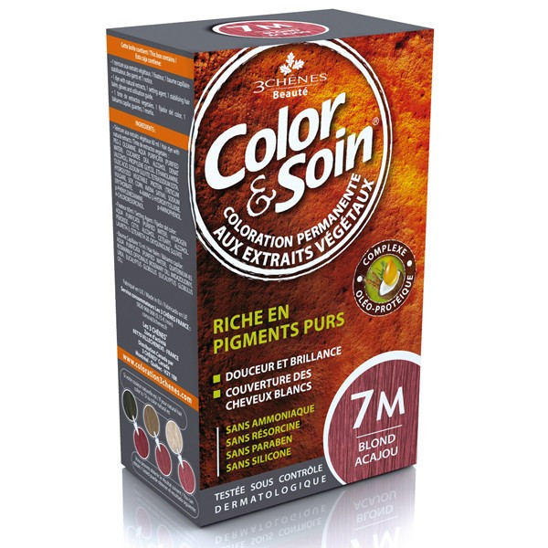 Les 3 Chênes Color & Soin 7M Blond Acajou 135ml - Pharmacie Agnès Praden à Alès