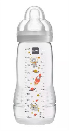 MAM Biberon Easy Active space adventure gris 330ml - Pharmacie Agnès Praden à Alès