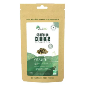 Valebio Graine de Courge Bio 200 g - Pharmacie Agnès Praden à Alès