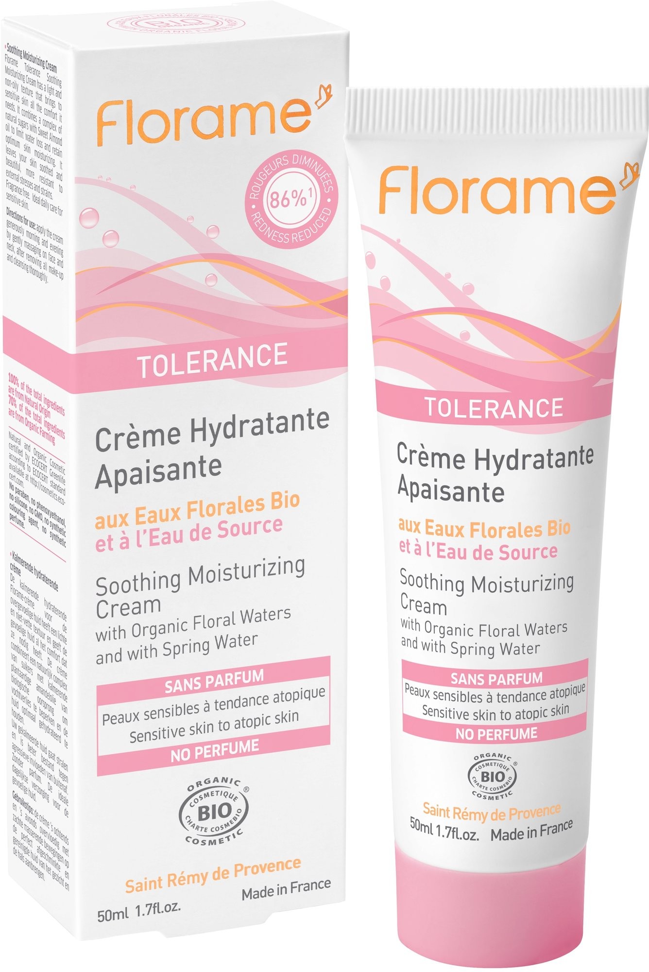 Florame Tolérance Crème hydratante Apaisante - Pharmacie Agnès Praden à Alès