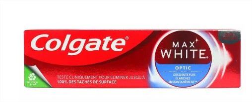 COLGATE Max White Optic dentifrice blancheur au fluor 75ml - Pharmacie Agnès Praden à Alès