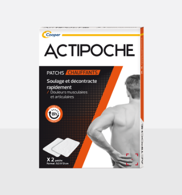 Cooper Actipoche 2 Patchs Chauffants - Pharmacie Agnès Praden à Alès