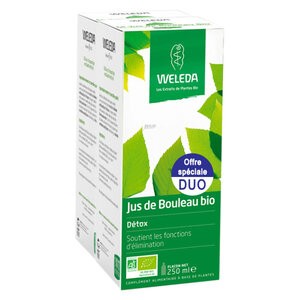 Weleda Jus de Bouleau Bio Lot de 2 x 250 ml - Pharmacie Agnès Praden à Alès