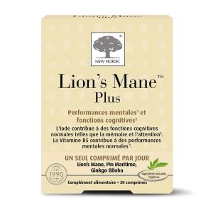 New Nordic Lion's Mane Plus 30 Comprimés - Pharmacie Agnès Praden à Alès