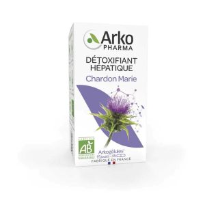 Arkopharma Arkogélules Chardon Marie Bio Dépuratif Hépatique 45 Gélules - Pharmacie Agnès Praden à Alès