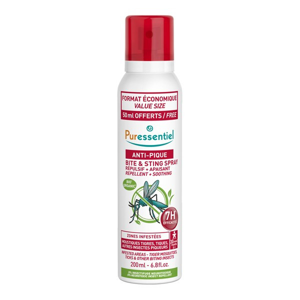 Puressentiel spray répulsif + apaisant anti-pique 200ml - Pharmacie Agnès Praden à Alès