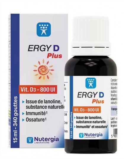 Nutergia Ergy D Plus 15ml - Pharmacie Agnès Praden à Alès
